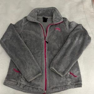 Women’s Pink and Grey NorthFace Osito Jacket